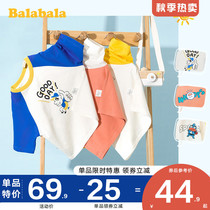 Balabala boys short sleeve T-shirt 2021 summer clothes new childrens coat cotton baby half sleeve childrens clothing