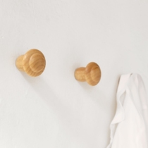 Nordic log modern solid wood pastoral simple hook hanger creative personality coat rack entrance mushroom wall hanging
