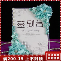 New wedding props sign-in desk to decorate birthday party sign-in area wedding guests sign-in ornaments