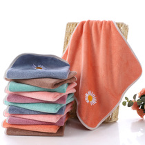 Manufacturers childrens towel small daisy square towel soft absorbent face wash small towel gift towel