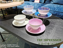 British LSA Polka Polka gold color imported ceramic dishes European tableware Table tea dish jewelry gift