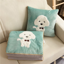 Car carrying winter thick pillow quilt dual-purpose two-in-one office nap blanket velvet air conditioning quilt