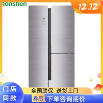 Ronshen Rongsheng BCD-549WRS1HPG two-way three-door refrigerator frequency conversion T-shaped intelligent moonlight silver