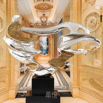Model room sales office Hotel bar living room office aisle abstract art decorative sculpture custom-made