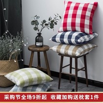 Modern simple literary sofa pillow Nordic style oversized pillow cushion cushion sleeve back waist pillow