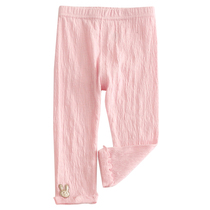 Little girl girl big ass pants female baby baby leggings socks spring summer and winter pure cotton thin section