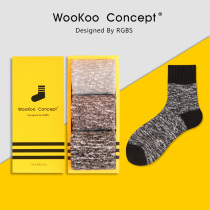 Socks men thickened winter plus fleece warm terry socks sweat-absorbing sports cotton socks in the barrel high gang trend stockings