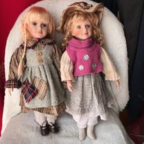 80s and 90s ceramic dolls old dolls second-hand thrift nostalgic collection of film and television props