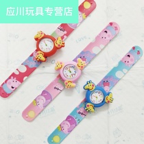Childrens toy watch 2-3 year old boy cartoon 奥 girl Toddler Xiaoqi Pop pop circle pat table