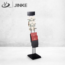 Jinke metal landing data rack iron art book and publication rack Hall landing A4 magazine rack promotional album Display rack