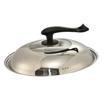 Vertical special large stainless steel cover fried vegetable 32 32 34 34 40 40 42 44 44 frying pan lid