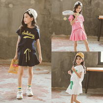 Girls' parent-child suit sport middle and large children's summer clothing 2022 new style dress pants two-piece set children's Korean style tops