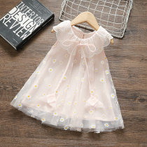 Girls dress Female baby summer princess dress 1 Female princess childrens skirt Summer Western style 2 female children Korean version