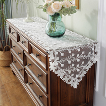 Meritocratic 9955 UEFA style field lace tea table cover towels tea mat cloth art TV cabinet bucket cabinet table flag dust cloth cover