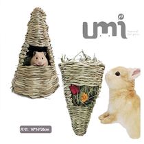 Kawashii Tongan UMI grass choreography frame can be fixed hamster nest to hide from rabbit dragon cat guinea pig grinding tooth toy big number