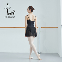 Chen Ting Ping back harness Dress Ballet one-piece Teacher practice Lotus Leaf Skirt Snowspun one-piece dress High Hip Flat Back