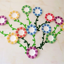 Kindergarten Children diy handmade blank three-dimensional paper holder paper mold creative decoration material hanging decoration wall decoration