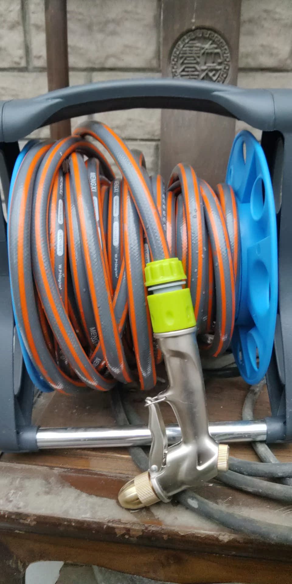 车丽净金属水枪套装+水管架洗车水枪