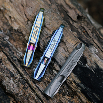 Range Rover outdoor titanium alloy small whistle triangular light portable ring rope whistle survival whistle survival whistle high frequency whistle