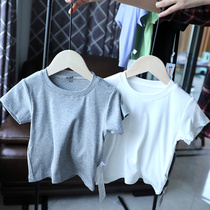 Baby Modal cold short sleeve T-shirt 2021 children summer clothes baby basic models for boys and girls base shirt 1321