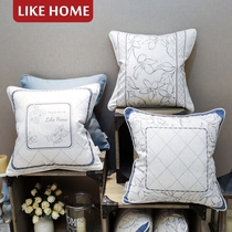 Force pillow cushion pillow pillow case sofa bedside new Chinese style simple core Nordic cotton linen