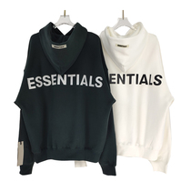 FOG sweater sixth season Essentials 3M reflective letter plus velvet hoodie couple high street loose jacket