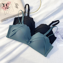 Yechul summer underwear womens small breasts gather without steel ring small chest on the big bra womens thick bra set