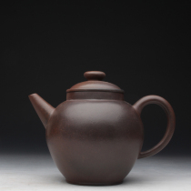 Taiwan returning old purple sand pot famous master Ming and Qing old pot Pan Zuying Yin Yang kiln to make flat bead pot