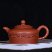 Taiwan returned old purple jar famous master Gu Jizhou early cultural leather made Zhu Mu Ding pot by hand