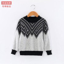 Boy sweater pullover thick baby cashmere sweater children Handsome Mens winter wool base shirt New