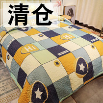 (Treatment) American countryside pastoral flowers Four Seasons high-end spring and autumn big bed cover both sides with foreign trade Korea Korean style