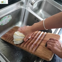 Washing board Burr hand-held non-slip washboard Camphor wood washboard Household solid wood washboard mildew-proof No single-sided