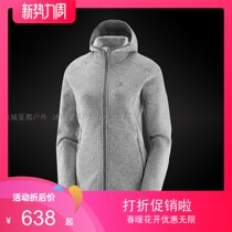 Salomon Salomon autumn and winter new womens knitted fleece hoodie outdoor warm thick fleece 398399
