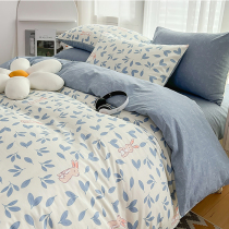 Pure cotton quilt cover single piece 200x230 double cotton summer quilt cover sheet 150x200 single quilt sheet three-piece set