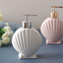 Solson ceramic bathroom lotion Shower gel Hand sanitizer Hotel soap liquid extruder Shell dish soap sub-bottle