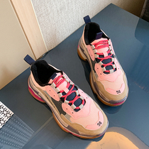 Paris dad shoes womens ins tide 2020 autumn and winter New plus velvet net red three generations Joker thick-soled sports shoes