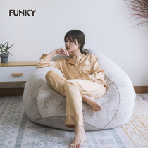 Fan Superior Comfort Sloth Couch Bean Bag Mesh Red Tatami Epp Particle Filling Single Can Lie Sleeping Casual Chair