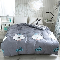 100% all-cotton single piece quilt cover brief pure cotton AB version single double 200X230 quilt cover 1 5 m 1 8 m