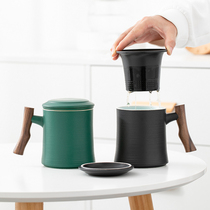Mens tea separation Cup office creative water Cup Chinese style with filter ceramic cup custom mug cup tea cup