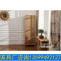 New Chinese master bedroom cloakroom wardrobe Villa model room bedroom wardrobe Club Hotel Zen locker wardrobe