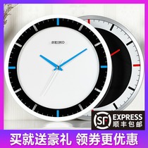 Seiko Wall Clock Nordic Modern Living Room Round Creative Clock Fashion Simple Home Silent Quartz Wall Clock 769S