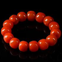 61 02 gr 13 5-14 5mm 5mm tomatoes red South red Manau old type bead bracelet