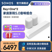 SONOS Ray One*2 Wireless home theater audio suit 5 0 audio box home living room around stereo sound