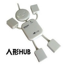 Laptop Usb Hub Small Human Hub USB Wire Splitter Robot HUB One Trailing 4