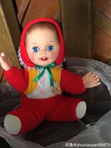 Stock old dolls with sticky nostalgic collection of film and television props in one hand