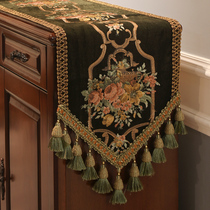 Table Flag European-style Fancy Luxury American Light Extravagant Table Decoration Cloth Strip Tea Table TV Cabinet Cloth Art Shoes Cabinet Cover Towels