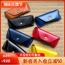 New Royal Ettinger British handmade black calfskin glasses case storage box