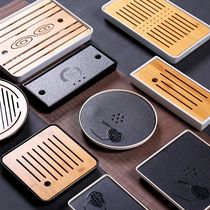 Kung Fu Tea Set Brief Tea Tray Home Water Storage Day Type Rectangular Round Bamboo Made Tea Tray Small Tea Table Dry Foam Tray