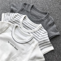Three Dress Children Pure Cotton Short Sleeves T Boy Boy Boy Thin Spring Summer New T Mens Treasure Short Sleeve T Shirt