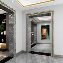 Artificial marble door cover edge strip balcony Yakou window cover window sill aluminum alloy door frame tile waist line gang stone
